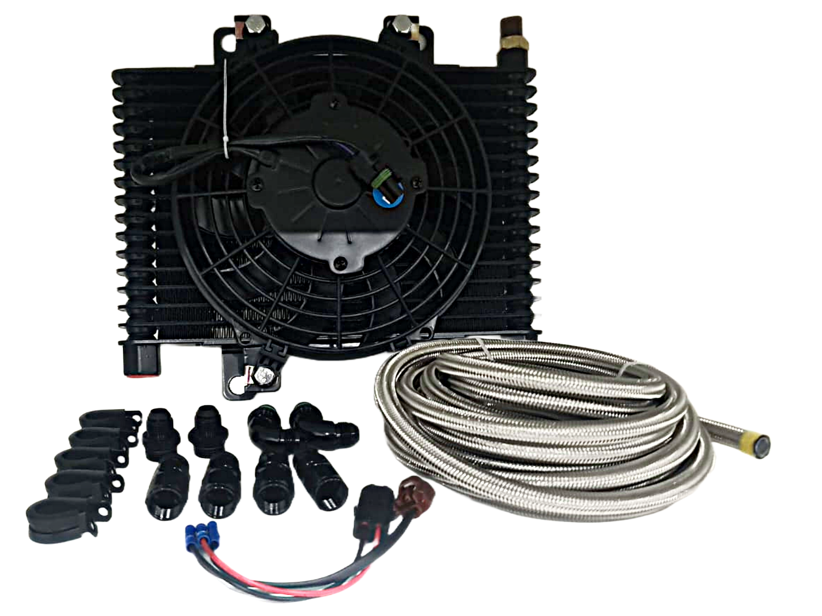 Proflow AN8 Straight ZF Transmission Oil Cooler Adapter For Ford Falcon BF FG FGX (PFE674-08)